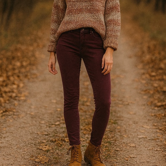 Halogen Nordstrom purple mid- rise skinny ❤️ - Picture 1 of 5